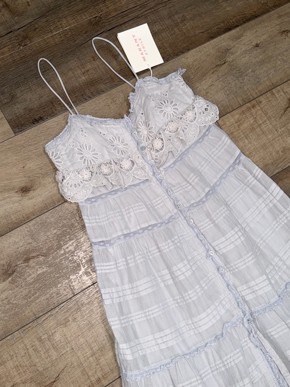 Isabel Marant Paule broderie anglaise cotton maxi dress - Picture 5 of 12